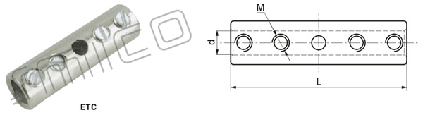 Болты ETC Кабельные наконечники Кабельные наконечники для соединительных кабелей